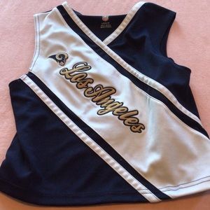 NFL Los Angeles Rams girls Sleeveless/ cheer top size large (12/14)